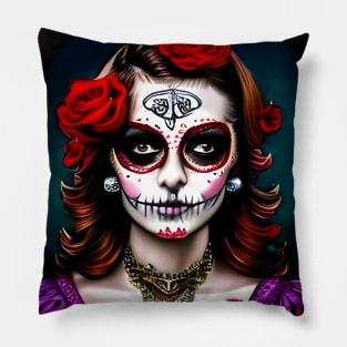 Horror Pin Up Girl Pillow