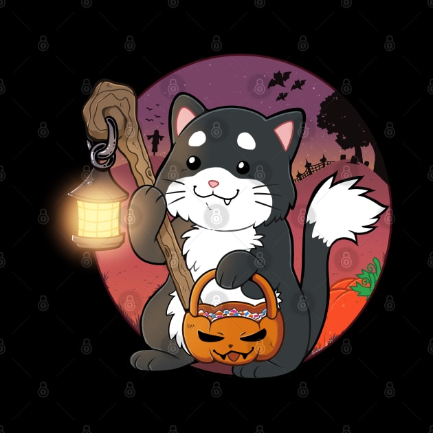 Halloween trick or treat cat by Grethe_B
