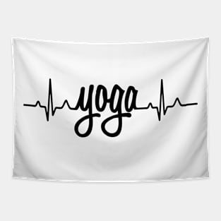 yoga poses, heart rate meditation namaste Tapestry