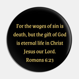 Bible Verse Romans 6:23 Pin