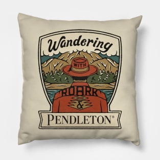 Wandering roark and pendelton Pillow