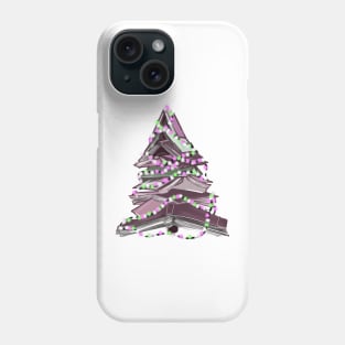 Bookish Christmas Tree Phone Case