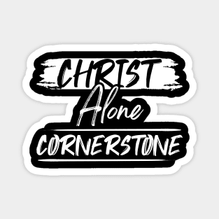 Christ Alone Cornertsone Magnet