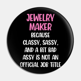 Jewelry Maker, Female Jewelry Maker Pin