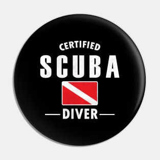 Certified scuba diver Pin