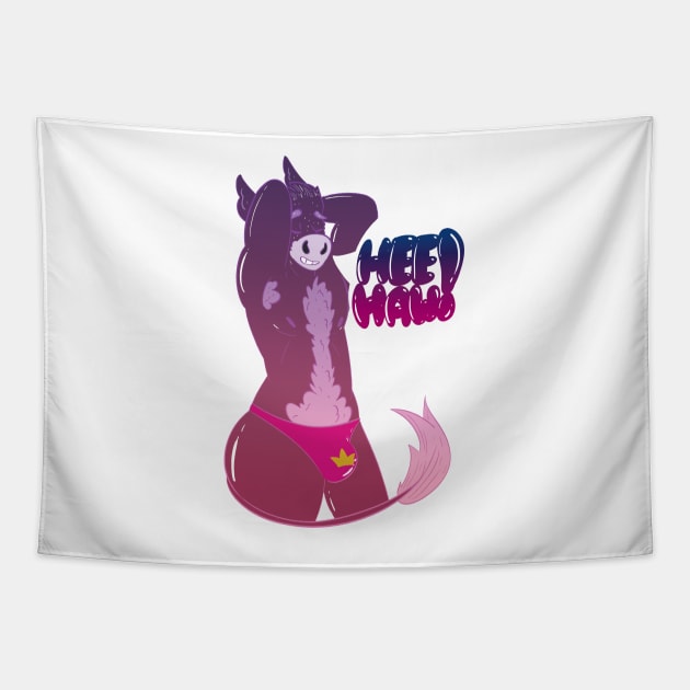 Club Donkey (pink) Tapestry by silverpup