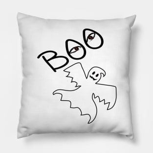Halloween fun, spooky designs, ghost Pillow