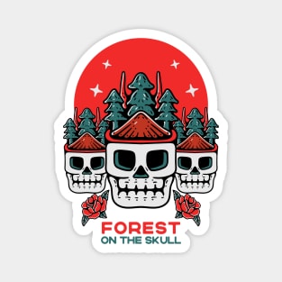 Forest on the skull Magnet