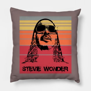 Retro Stevie Wonder Pillow