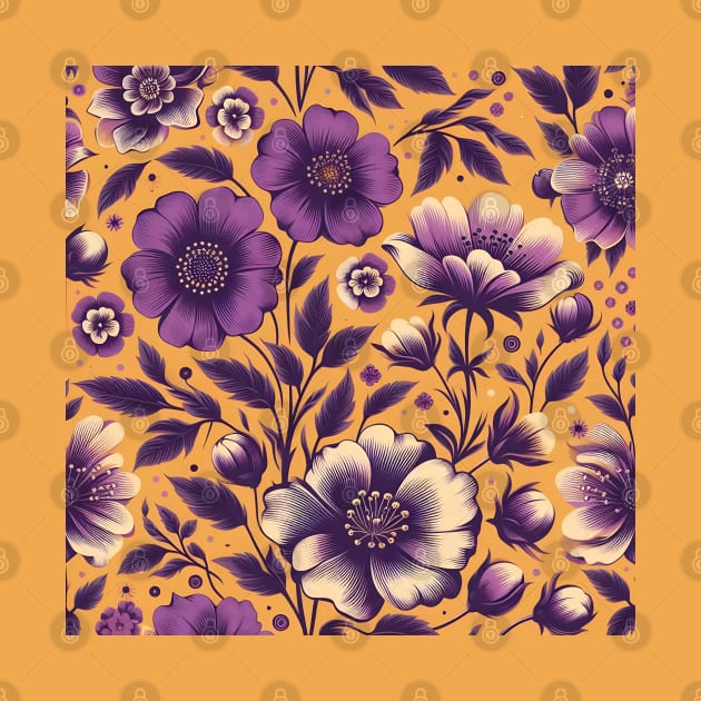 Purple Flowers by Jenni Arts