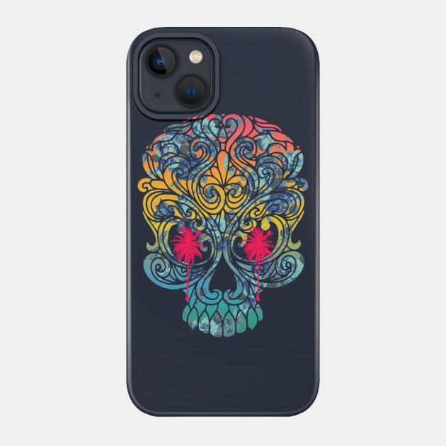 Summer Tropical Skull - Tides - Phone Case