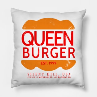 Queen Burger - Retro colors Pillow