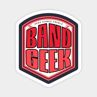 Band Geek - Red and Black Magnet