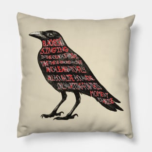 black bird Pillow