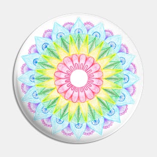 Colorful Mandala Pin