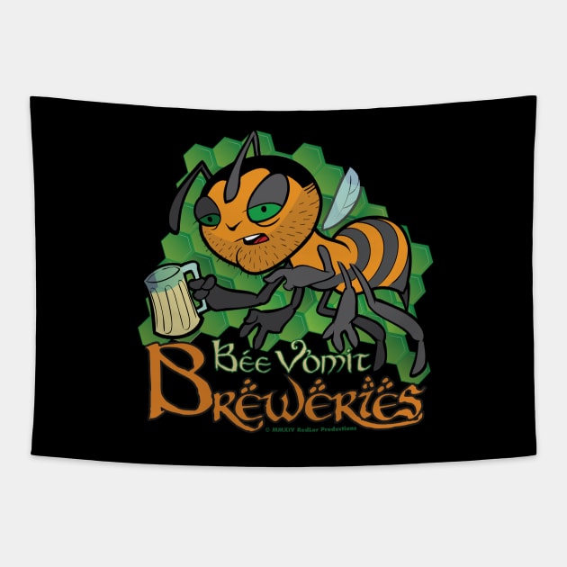 Bee Vomit Breweries Tapestry by Lor