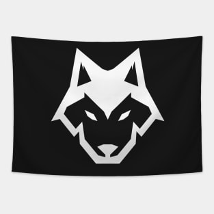 Abstract Wolf Head Tapestry