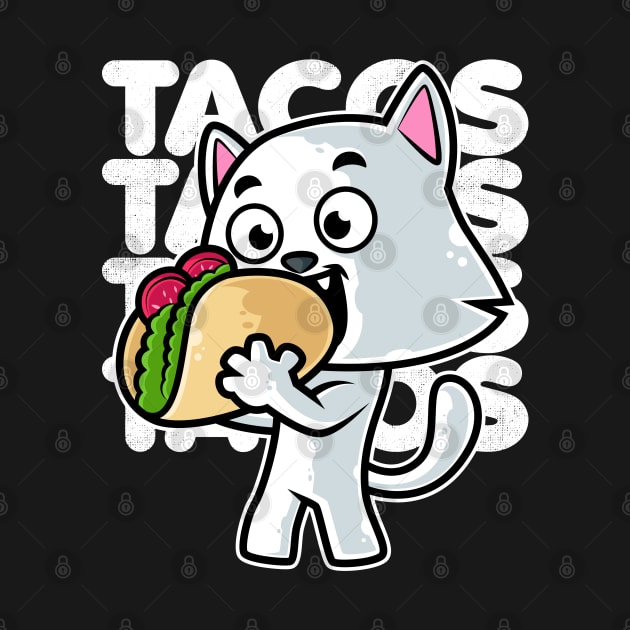 Cat Taco Kawaii Neko Anime Mexican food graphic by theodoros20