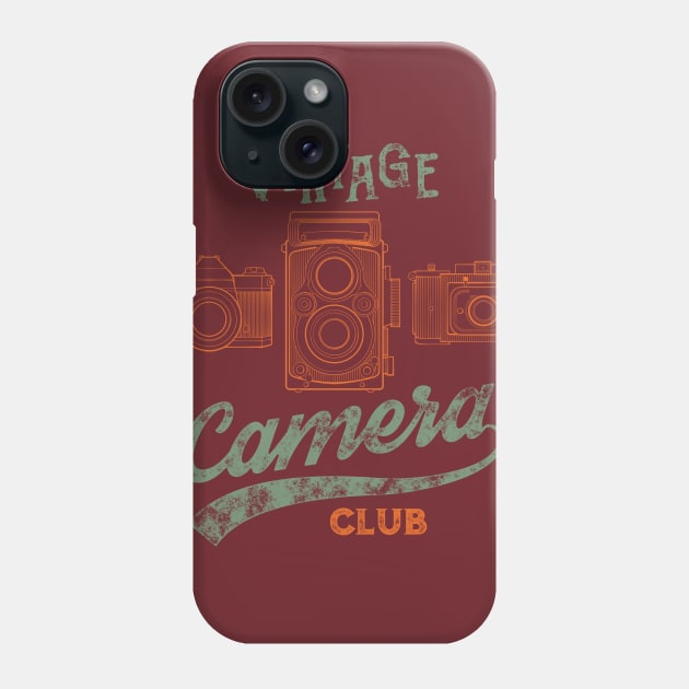 Vintage Camera Club Phone Case by spicoli13