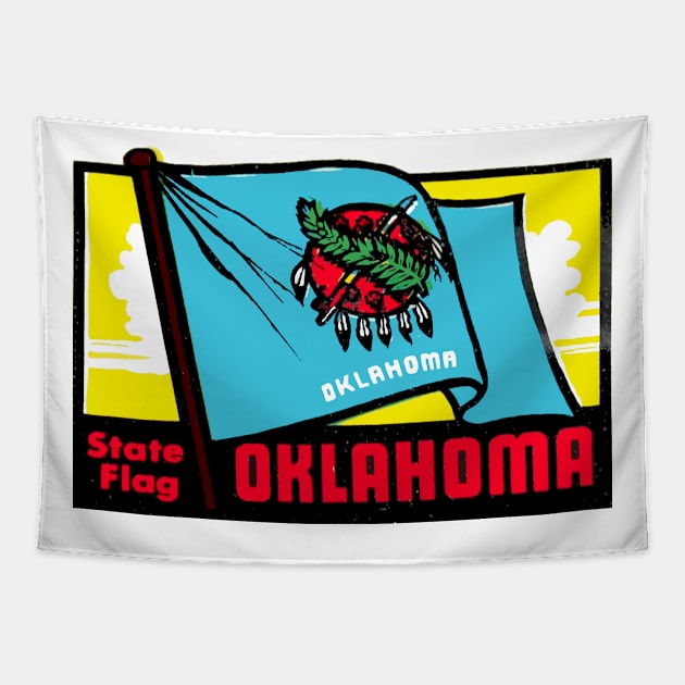 State of Oklahoma Flag Tapestry by ZSONN