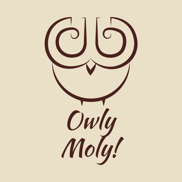 Owly Moly - surprised Owl Design by Qwerdenker Music Merch