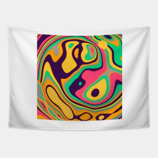 Psychedelic Groovy Pattern Tapestry