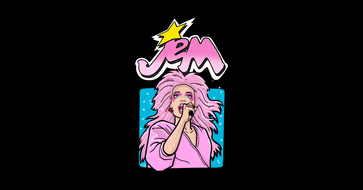 Jem Cartoon from the 80s - Jem - Posters and Art Prints | TeePublic