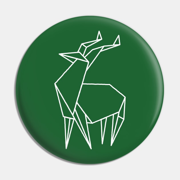 Origami Antelope Pin by Wright Art