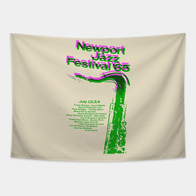 Newport Jazz Tapestry by HAPPY TRIP PRESS