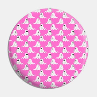 Pink Ghost Pattern Pin