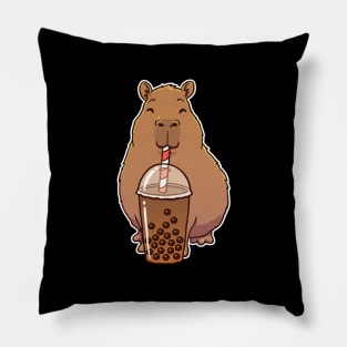 Capybara Bubble Tea Pillow