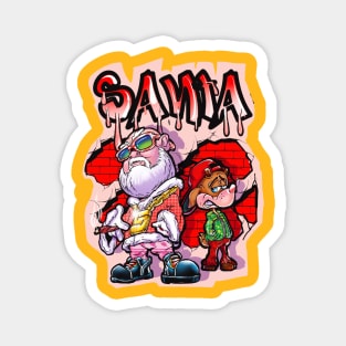 HIP HOP SANTA AND RUDY Magnet