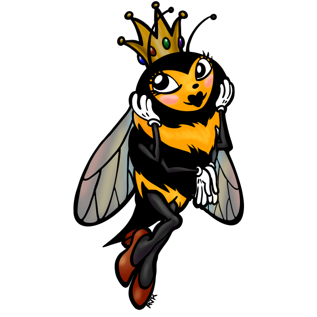 Queen Bee--Just a Little Bit Extra Kids T-Shirt by RJKpoyp