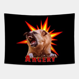 Angery dog Tapestry