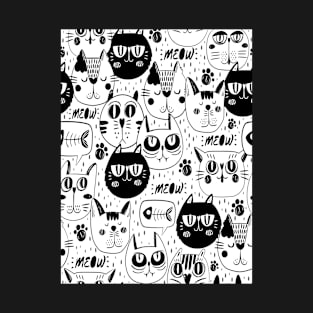 cat faces T-Shirt