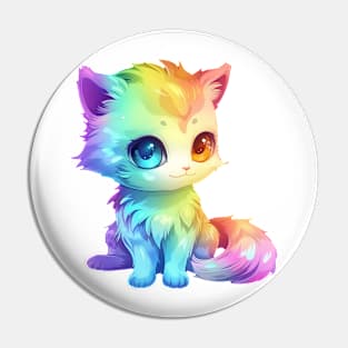 Cute Rainbow Cat Pin