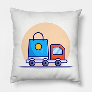 Delivery Package Cartoon Vector Icon Illustration Pillow