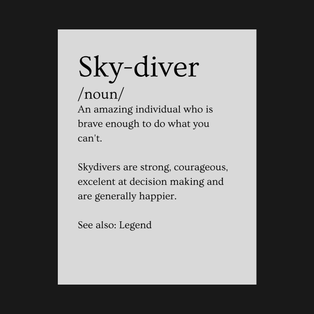 Skydiver Definition by BlakSheep