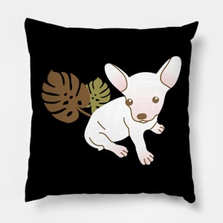 Chihuahua and plant Pillow