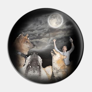 Three doge moon - When moon? transparent/faded graphic. three wolf moon parody. 3 doge howling at the moon Pin