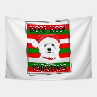 Merry Christmas - Funny Christmas With Dogs Tapestry