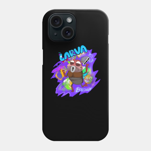 Brown larva Phone Case by Adarma