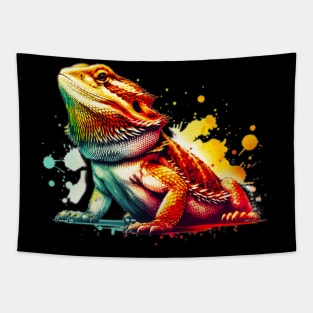 Watercolor Bearded Dragon Tapestry