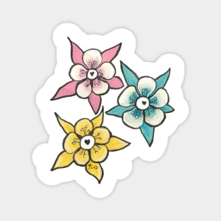 Pansexual Pride Eye Flower Magnet