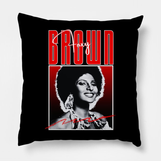 Foxy brown///original retro Pillow by DetikWaktu