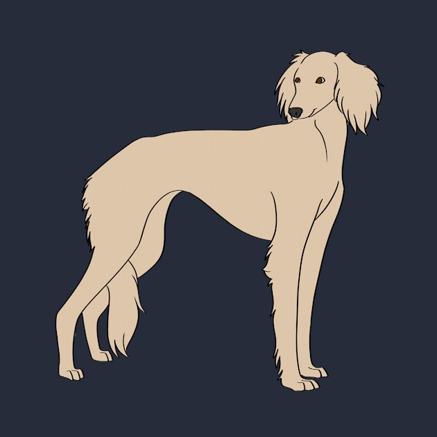 Saluki by Adastumae