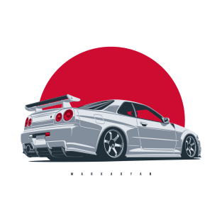 Skyline R34 white T-Shirt