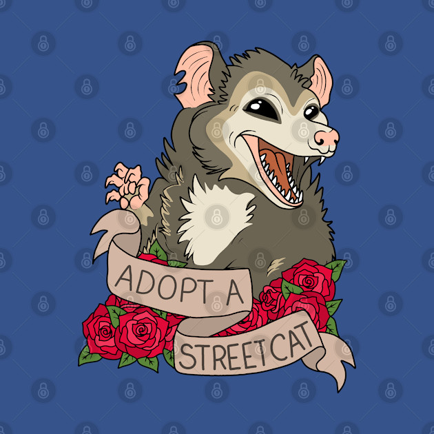 Possum - Adopt a street cat - Possum - T-Shirt