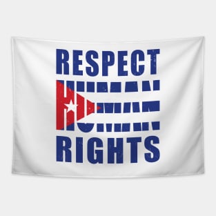 Respect Human Rights, Cuba Protests Tapestry