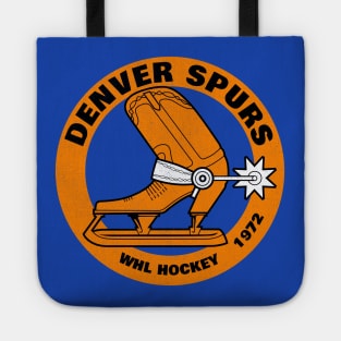 Defunct Denver Spurs WHL Hockey 1972 Champs Tote